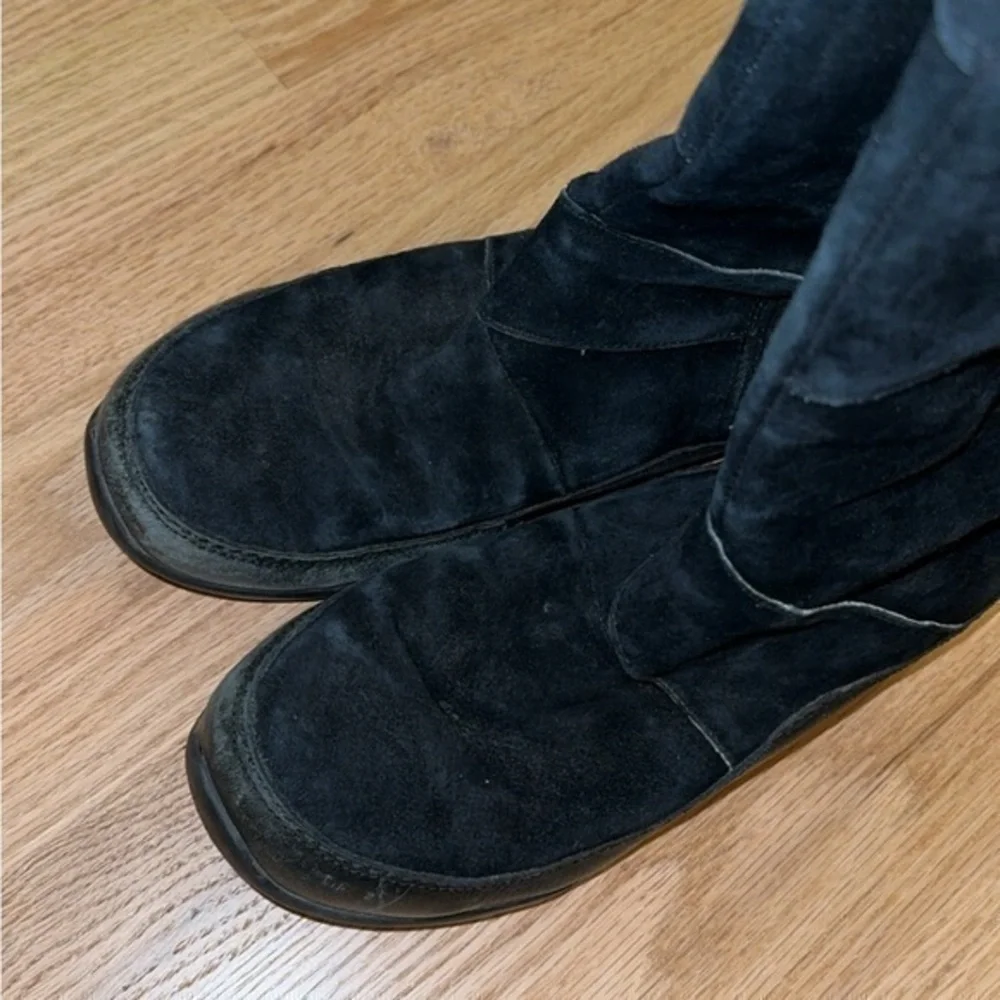 The North Face Janey II‎ Waterproof Black Leather Winter Snow Boots Size 7.5
